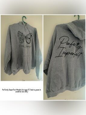 Perfectly Imperfect Gray Butterfly Hoodie